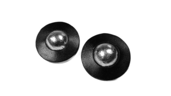 Cronos.Cuir Noir et Argent – Image 2