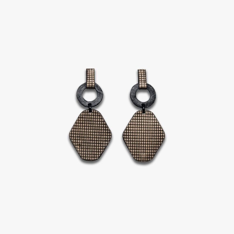 Boucles d'oreilles Quadra Leather