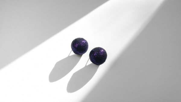 Disco. Cuir texturé,violet.