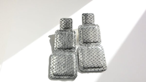 Fête. Cuir argent